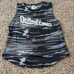 Off Road Vixens Black & Gray Camo Muscle Tank